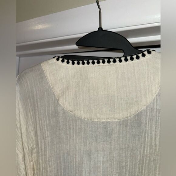 BEACH TO BISTRO JACINDA BLOUSE IN WHITE sz L - Picture 7 of 9